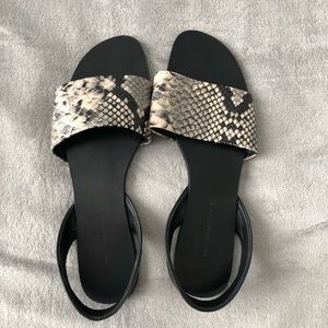 Zara snakeskin sandals